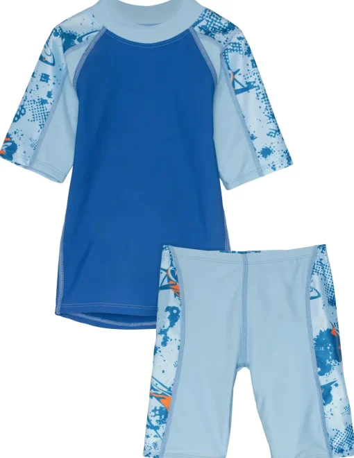 BOY Tuga Sunwear 2 Piece Swim Sets|Breaker Rash Guard & Jammer Short - Alba (MADE IN USA)