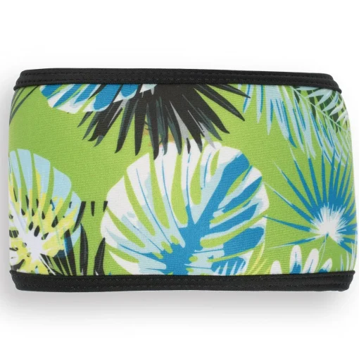 Tuga Sunwear Belly Bands|Dog Belly Band - Tropical Treasure Green
