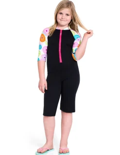 Tuga Sunwear Thermal Wetsuits|Girl's Thermal Suit - Fuchsia