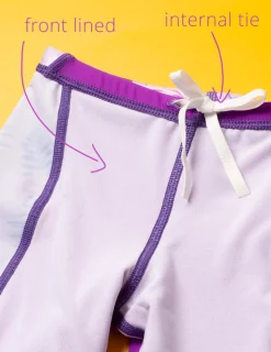 Tuga Sunwear Swim Shorts, Leggings, & Diapers|Jammer Swim Short - Malva (MADE IN USA)