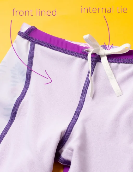 Tuga Sunwear Swim Shorts, Leggings, & Diapers|Jammer Swim Short - Malva (MADE IN USA)
