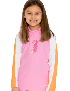 Tuga Sunwear Swim Shirts & Rash Guards|Long Sleeve Rash Guard - Pink Bloom