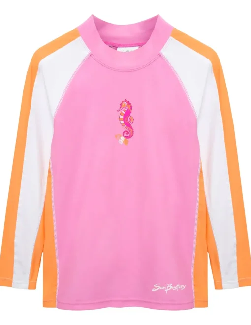 Tuga Sunwear Swim Shirts & Rash Guards|Long Sleeve Rash Guard - Pink Bloom