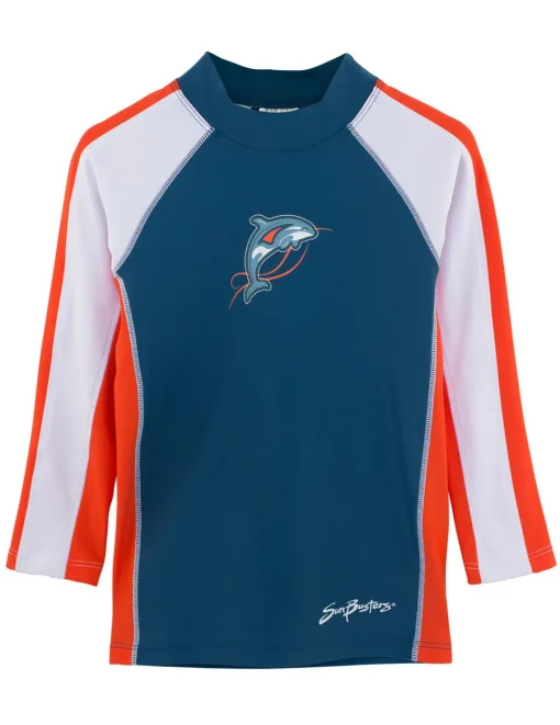 BOY Tuga Sunwear Swim Shirts & Rash Guards|Long Sleeve Rash Guard - Tangelo