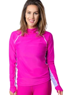 Women Tuga Sunwear Swim Shirts & Rash Guards|Swim Shirts & Rash Guards|MEN AND WOMEN CUSTOM SNORKEL HOODIE LONG SLEEVE RASH GUARD