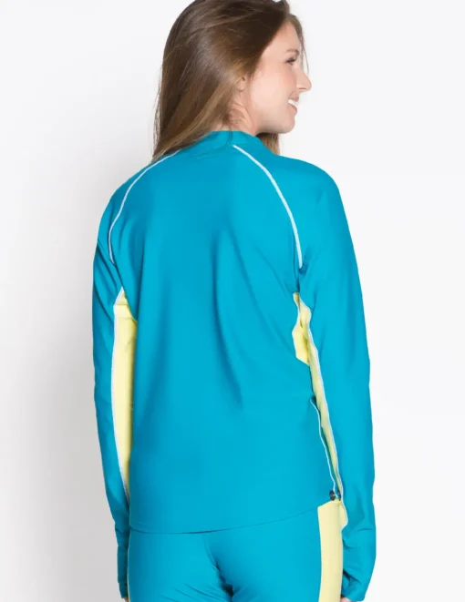 Women Tuga Sunwear Swim Shirts & Rash Guards|Swim Shirts & Rash Guards|MEN AND WOMEN CUSTOM SNORKEL LONG SLEEVE RASH GUARD