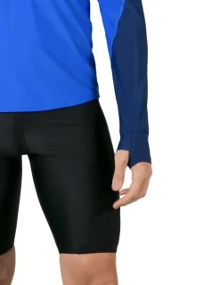 Tuga Sunwear Swim Shirts & Rash Guards|Men's Swim Crest Rash Guard Relaxed Hoodie - Navy