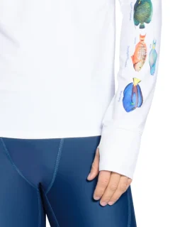 Tuga Sunwear Swim Shirts & Rash Guards|Men's Snorkel Caribbean Fish ID Rash Guard - Grey
