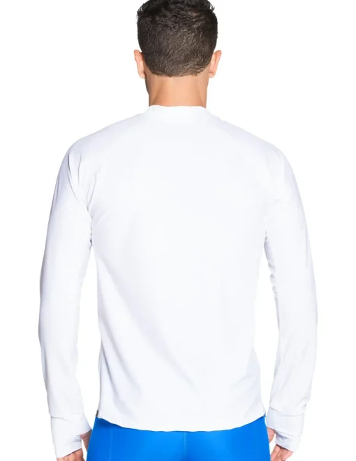 Tuga Sunwear Swim Shirts & Rash Guards|Men's Snorkel Caribbean Fish ID Rash Guard - White