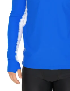 Tuga Sunwear Swim Shirts & Rash Guards|Men's Snorkel Hoodie Long Sleeve Rash Guard - Royal/White