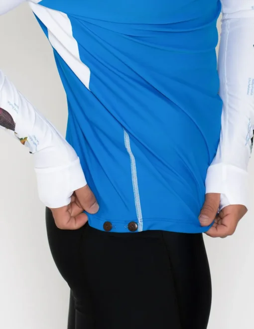 Tuga Sunwear Swim Shirts & Rash Guards|Men's Snorkel Hoodie Rash Guard - Hawaii Fish ID - White