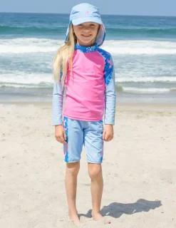 Tuga Sunwear Swim Shirts & Rash Guards|Offshore Long Sleeve Rash Guard - Pink Wave
