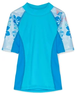 Tuga Sunwear 2 & 3 Piece Swim Sets|Seaside Rash Guard & Swim Legging - Celeste