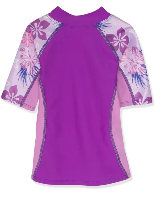 Tuga Sunwear Swim Shirts & Rash Guards|Seaside Short Sleeve Rash Guard - Malva (MADE IN USA)
