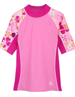 Tuga Sunwear Swim Shirts & Rash Guards|Seaside Short Sleeve Rash Guard - Fresia