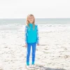 Tuga Sunwear Swim Shirts & Rash Guards|Shoreline Long Sleeve Rash Guard - Celeste (MADE IN USA)