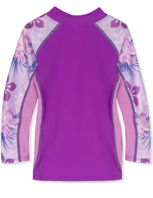 Tuga Sunwear Swim Shirts & Rash Guards|Shoreline Long Sleeve Rash Guard - Malva (MADE IN USA)