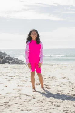 Tuga Sunwear 2 & 3 Piece Swim Sets|Shoreline Rash Guard & Jammer Short - Baya (MADE IN USA)
