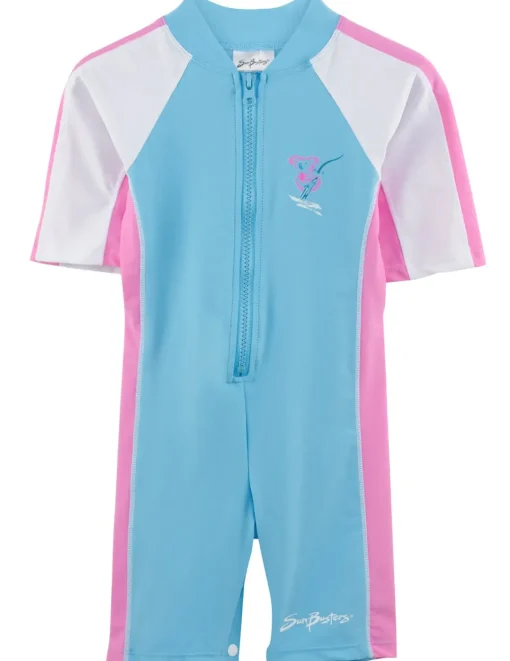 Tuga Sunwear Sunsuits & One-piece Swimsuits|Short Sleeve One-Piece Swimsuit - Mallow