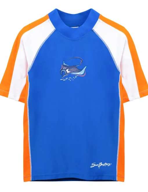 BOY Tuga Sunwear Swim Shirts & Rash Guards|Short Sleeve Rash Guard - Marina