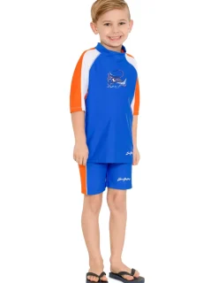 BOY Tuga Sunwear Swim Shirts & Rash Guards|Short Sleeve Rash Guard - Marina