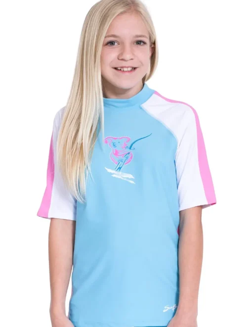 Tuga Sunwear Swim Shirts & Rash Guards|Short Sleeve Rash Guard - Mallow