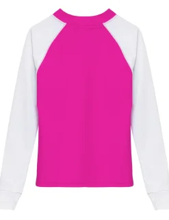Tuga Sunwear Swim Shirts & Rash Guards|Snorkel Caribbean Fish ID Rash Guard - Fuchsia