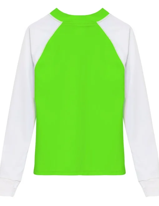 BOY Tuga Sunwear Swim Shirts & Rash Guards|Swim Shirts & Rash Guards|Snorkel Hawaii Fish ID Rash Guard - Neon Green