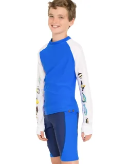 Tuga Sunwear Swim Shirts & Rash Guards|Snorkel Hawaii Fish ID Rash Guard - Hawaii