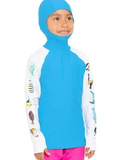 Tuga Sunwear Swim Shirts & Rash Guards|Snorkel Hoodie Rash Guard - Hawaii Fish ID - Hawaii