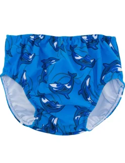 BOY Tuga Sunwear Swim Shorts, Leggings, & Diapers|Swim Diaper - Sky Orca