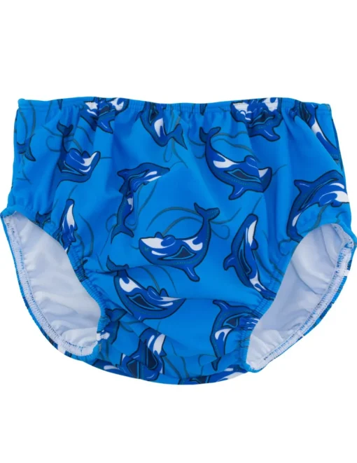 BOY Tuga Sunwear Swim Shorts, Leggings, & Diapers|Swim Diaper - Sky Orca