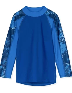 BOY Tuga Sunwear 2 Piece Swim Sets|Tube Long Sleeve Rash Guard & Jammer Short - Ocaso (MADE IN USA)