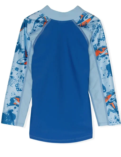 BOY Tuga Sunwear 2 Piece Swim Sets|Tube Long Sleeve Rash Guard & Swim Short - Alba (MADE IN USA)