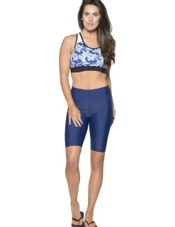 Women Tuga Sunwear Swim Shorts, Skirts, Capris, & Leggings|Women's Swim Core Active Shorts (Regular & Plus Size) - Navy