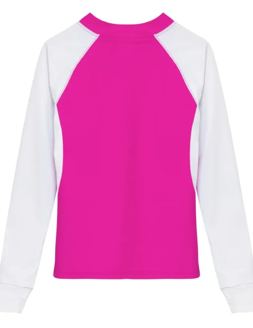 Women Tuga Sunwear Swim Shirts & Rash Guards|Women's Snorkel Hawaii Fish ID Rash Guard - Fuchsia
