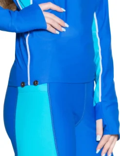 Women Tuga Sunwear Swim Shirts & Rash Guards|Women's Snorkel Long Sleeve Rash Guard - Royal / Hawaii