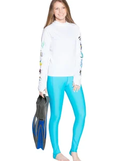 Women Tuga Sunwear Swim Shorts, Skirts, Capris, & Leggings|Women's Snorkel Stirrup Swim Legging - Hawaii