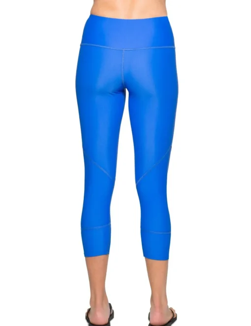 Women Tuga Sunwear Swim Shorts, Skirts, Capris, & Leggings|Women's Swim Capri 20" (Regular & Plus Size) - Royal