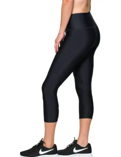 Women Tuga Sunwear Swim Shorts, Skirts, Capris, & Leggings|Women's Swim Capri 20" (Regular & Plus Size) - Teal