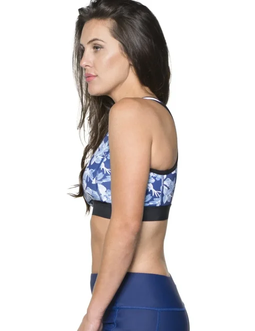 Women Tuga Sunwear Swim Shirts & Rash Guards|Women's Swim Sport Top (Regular & Plus Size) - Retro Floral