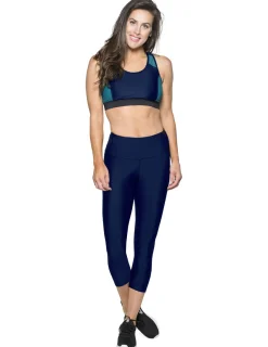 Women Tuga Sunwear Swim Shirts & Rash Guards|Women's Swim Sport Top (Regular & Plus Size) - Navy/Teal